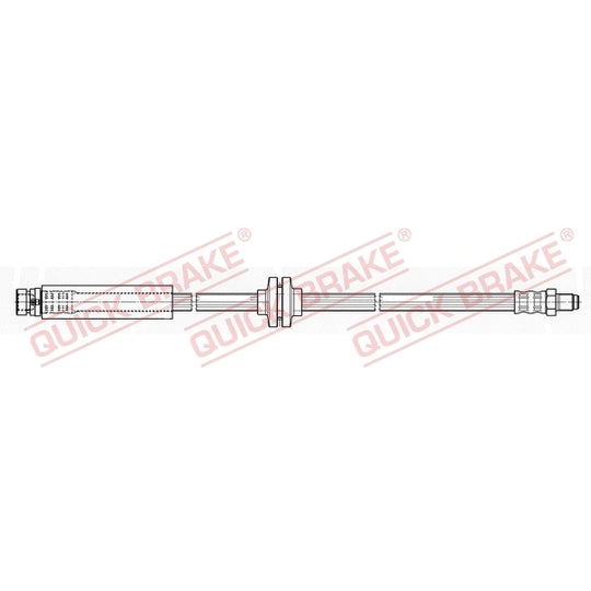 Quick Brake Flexible brake pipe to suit Ford