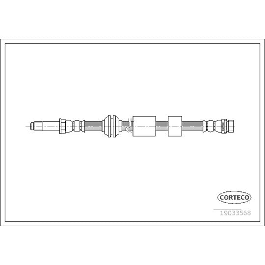 Corteco Brake Hose to suit Ford