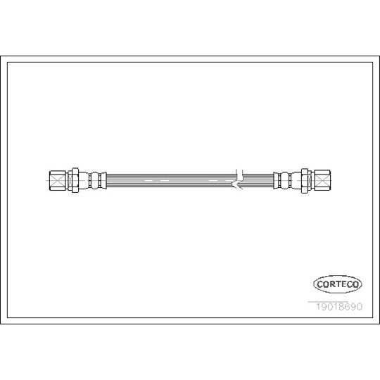 Corteco Brake Hose to suit Ford