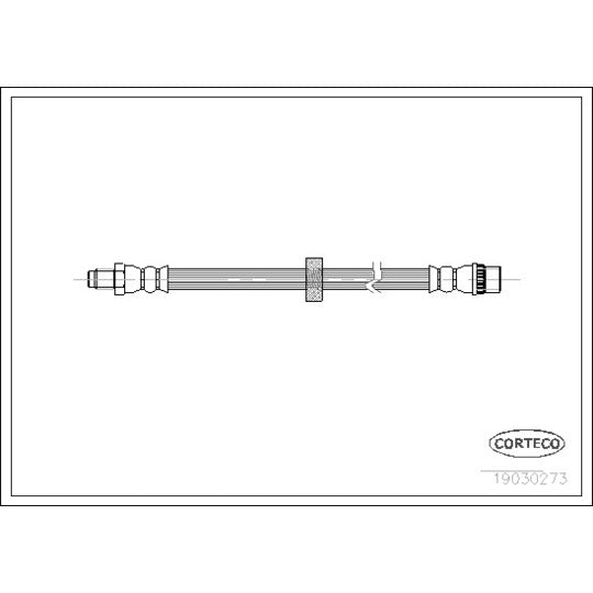 Corteco Brake Hose to suit Renault