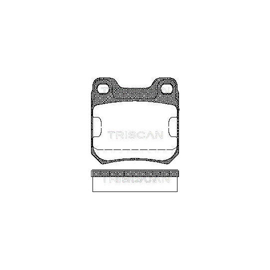 Triscan Brake Pad Set, disc brake to suit Chevrolet, Opel, Vauxhall
