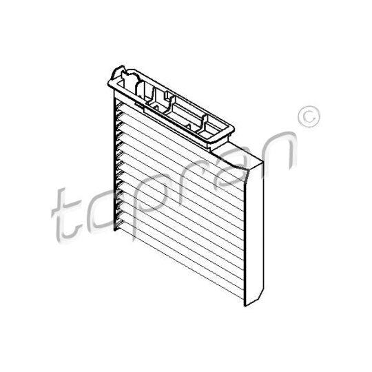Topran Filter, interior air to suit Nissan, Renault