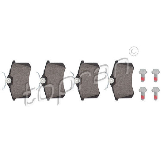 Topran Brake Pad Set, disc brake to suit VW, Seat, Skoda