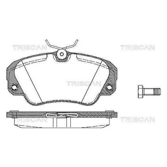 Triscan Brake Pad Set, disc brake to suit Opel, Vauxhall