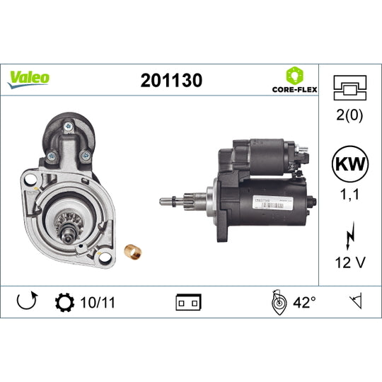 Valeo Starter to suit Ford, Audi, VW