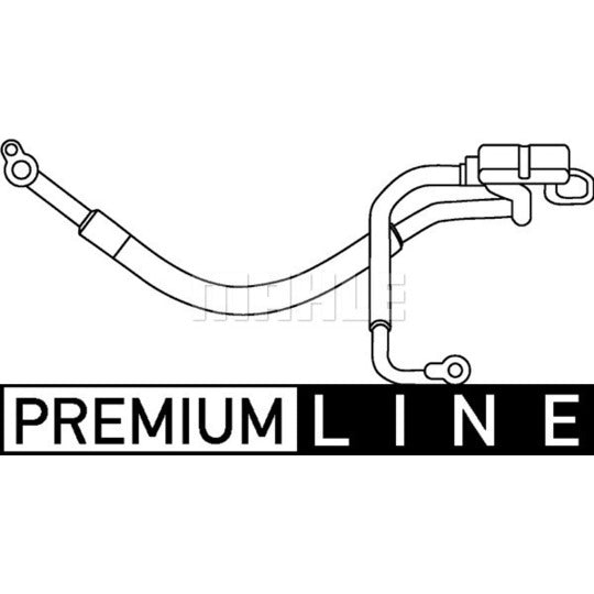 Mahle High-/Low Pressure Line, air conditioning to suit Ford