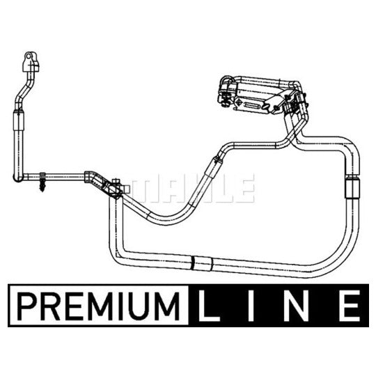 Mahle High-/Low Pressure Line, air conditioning to suit Ford