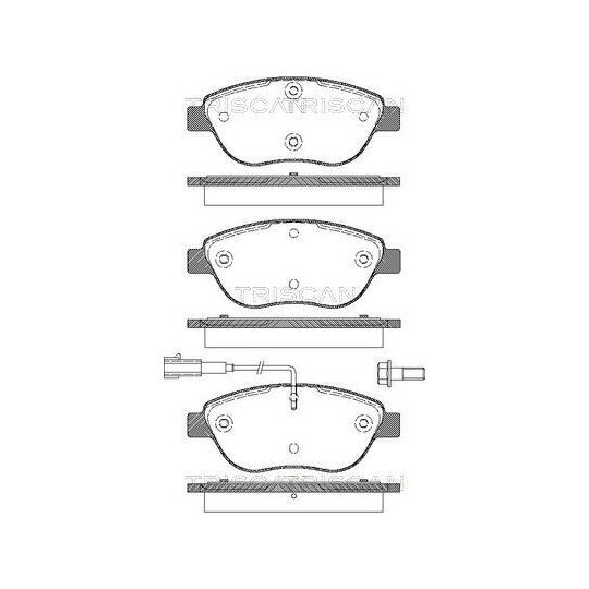 Triscan Brake Pad Set, disc brake to suit Fiat, Opel, Vauxhall