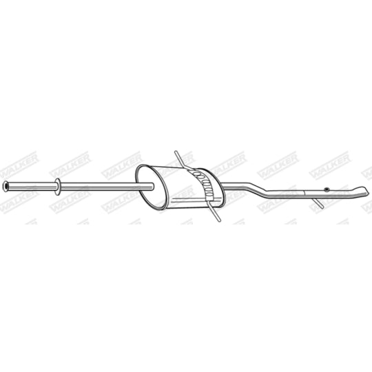 Walker End Silencer to suit Mercedes-Benz