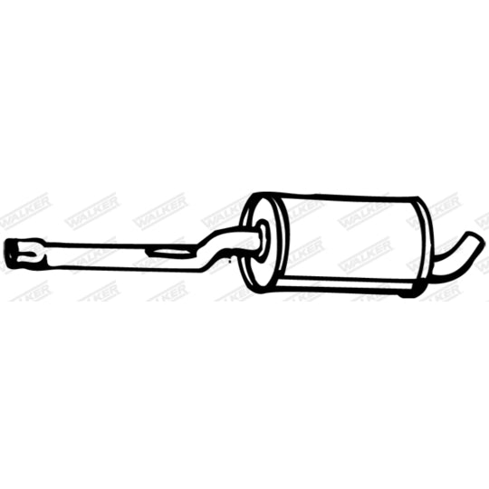 Walker Middle Silencer to suit Volvo