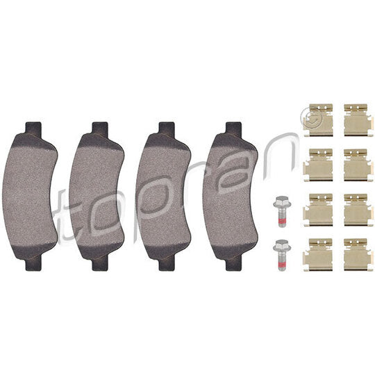 Topran Brake Pad Set, disc brake to suit Peugeot, Citroën, Opel