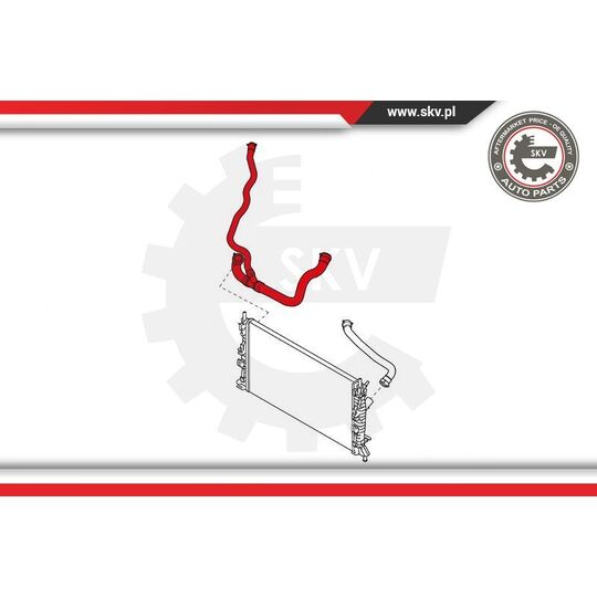 Esen Skv Radiator Hose to suit Ford
