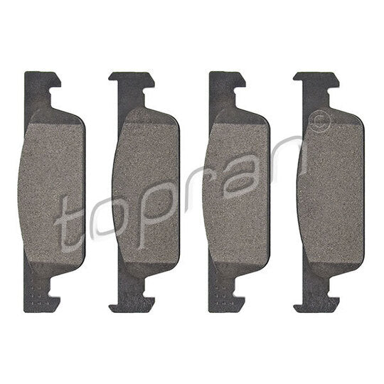 Topran Brake Pad Set, disc brake to suit Renault, Smart