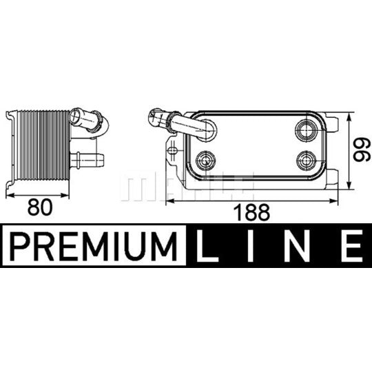 Mahle Oil Cooler, automatic transmission to suit Ford, Jaguar, Land Rover