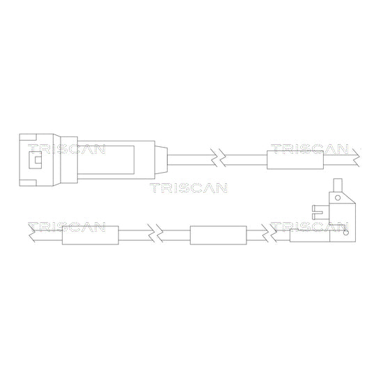 Triscan Warning Contact, brake pad wear to suit Opel