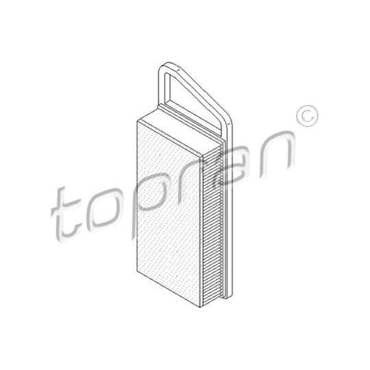 Topran Air filter to suit Peugeot, Citroën
