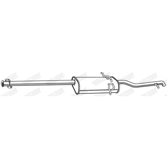 Walker End Silencer to suit Mercedes-Benz