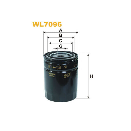 Wix Filters Oil filter to suit Toyota, Ford, Mazda