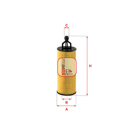 Sofima Oil filter to suit Fiat, Chrysler