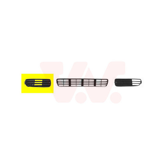 Van Wezel Ventilation Grille, bumper to suit Audi