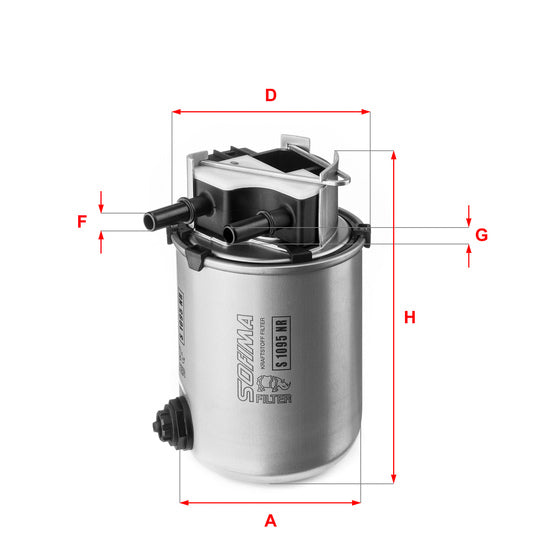 Vaico Fuel filter to suit Nissan, Renault
