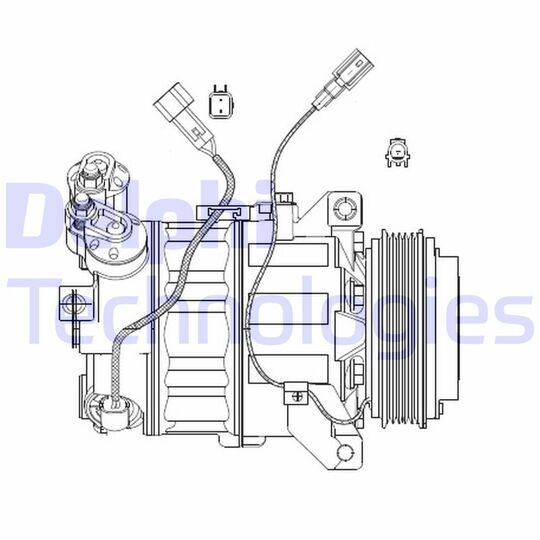 Delphi Compressor, air conditioning to suit Ford, Volvo