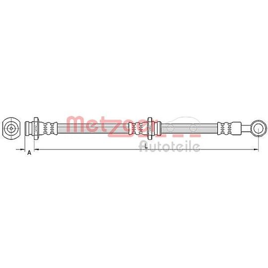 Metzger Brake Hose to suit Hyundai, Kia