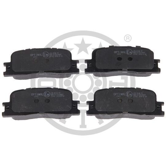 Optimal Brake Pad Set, disc brake to suit Toyota, Lexus