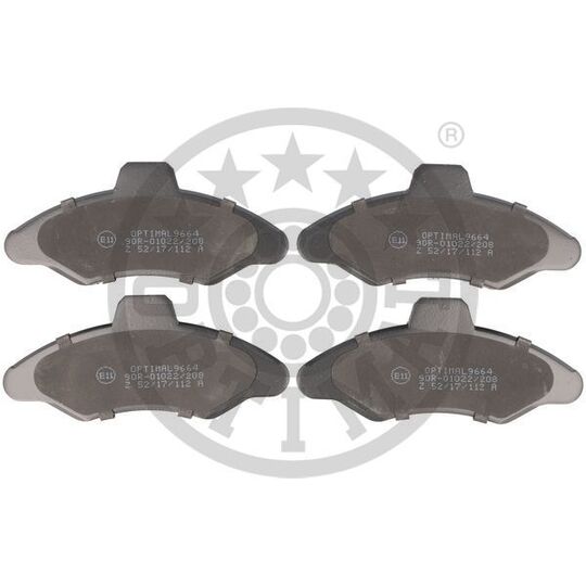 Optimal Brake Pad Set, disc brake to suit Ford