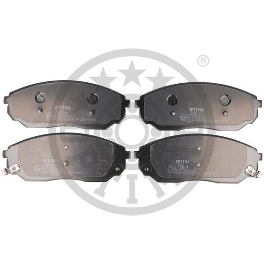 Optimal Brake Pad Set, disc brake to suit Kia
