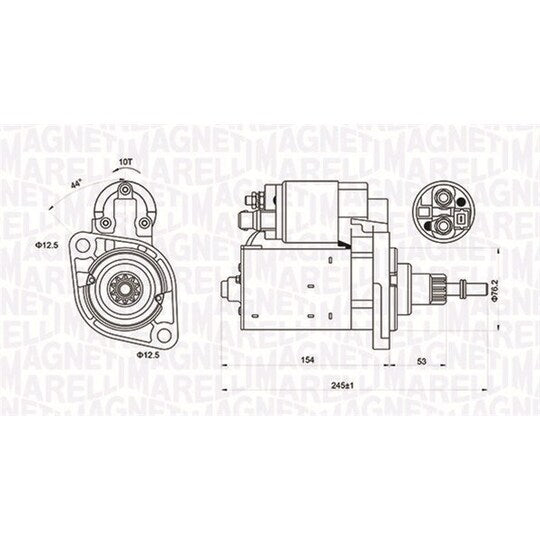 Magneti Marelli Starter to suit Ford, VW