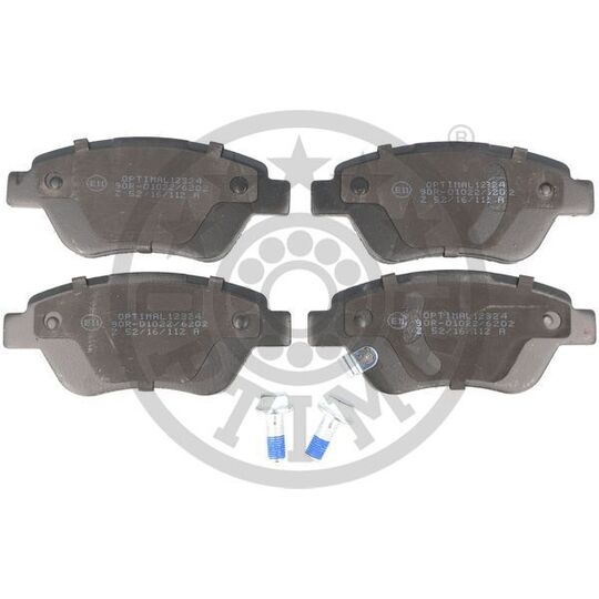 Optimal Brake Pad Set, disc brake to suit Opel, Vauxhall