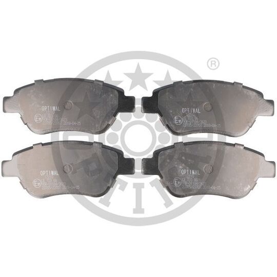 Optimal Brake Pad Set, disc brake to suit Fiat