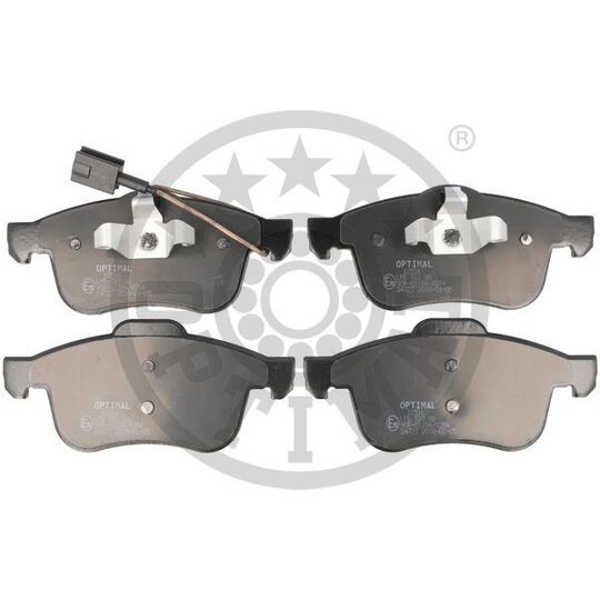 Optimal Brake Pad Set, disc brake to suit Fiat, Opel, Vauxhall