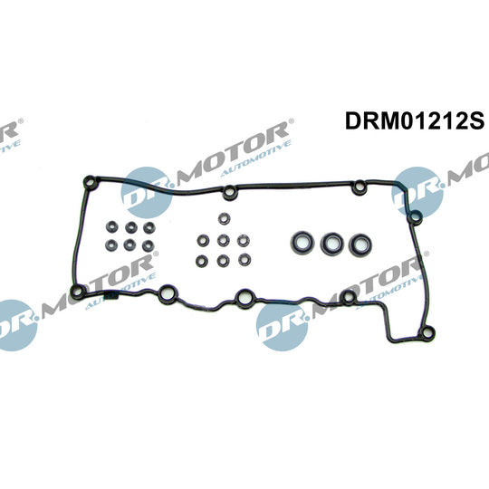 Dr.Motor Automotive Gasket Set, cylinder head cover to suit Audi, VW, Porsche