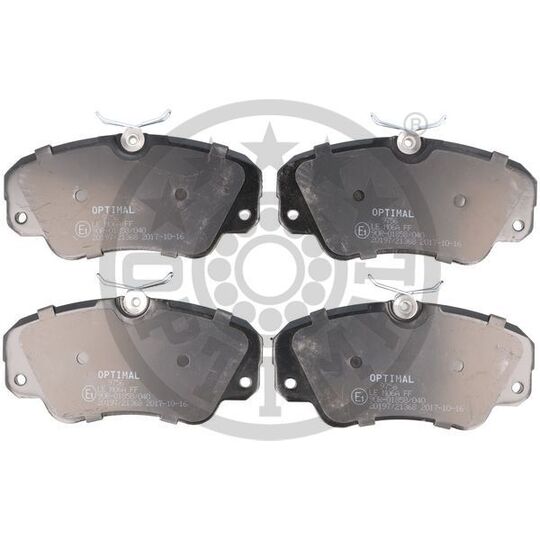 Optimal Brake Pad Set, disc brake to suit Opel, Vauxhall