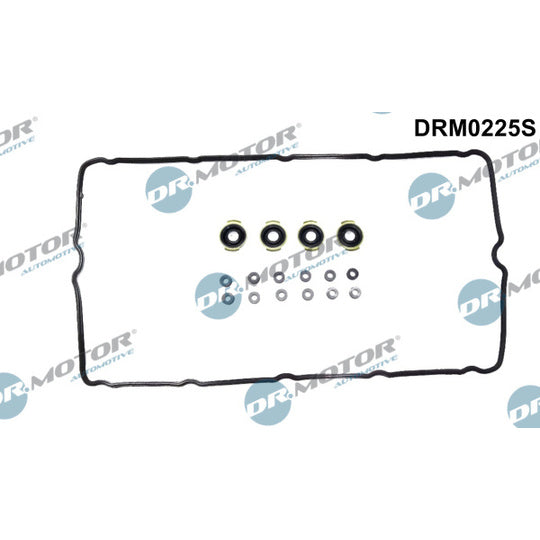 Dr.Motor Automotive Gasket Set, cylinder head cover to suit Ford, Peugeot, Citroën