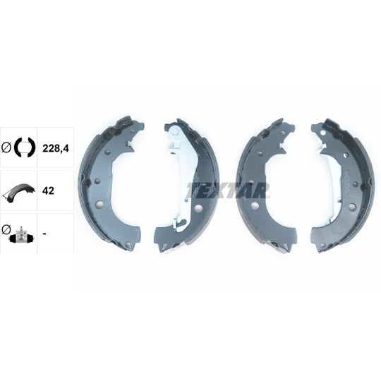 Textar Brake Shoe Set to suit Ford