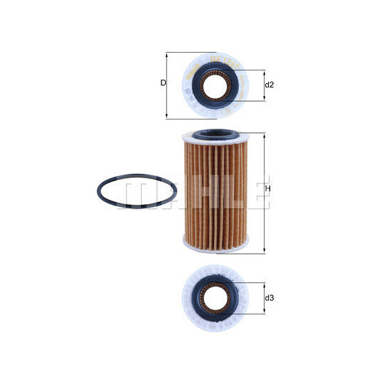 Mahle Oil Filter to suit Ford, Citroën/Peugeot