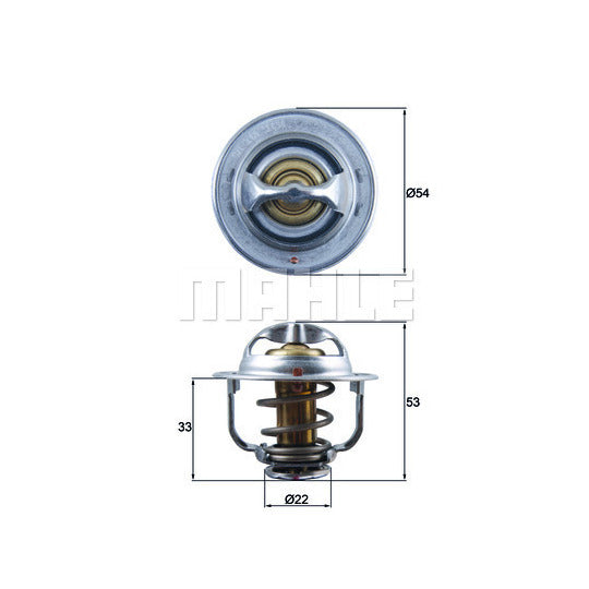 Mahle Thermostat, coolant to suit Chevrolet, Opel, Vauxhall