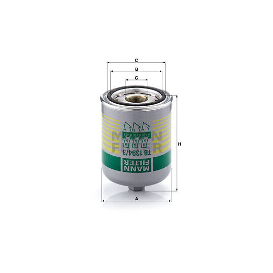Mann-Filter Air Dryer Cartridge, compressed-air system to suit Scania