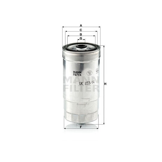 Mann-Filter Fuel filter to suit Hyundai