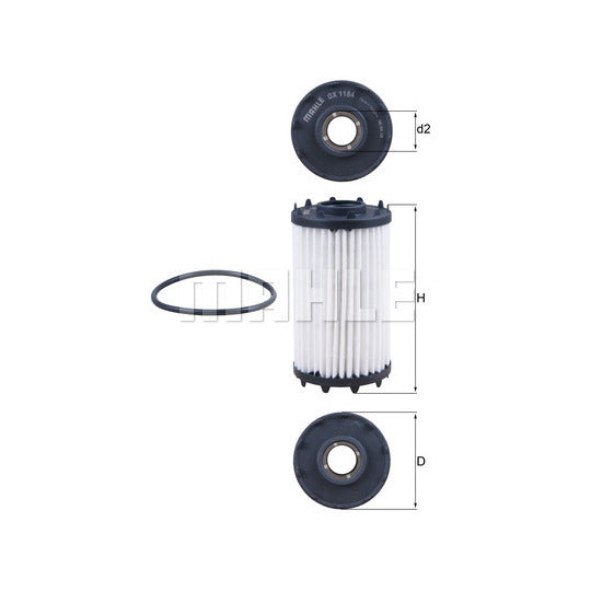 Mahle Oil Filter to suit Audi, VW, Bentley