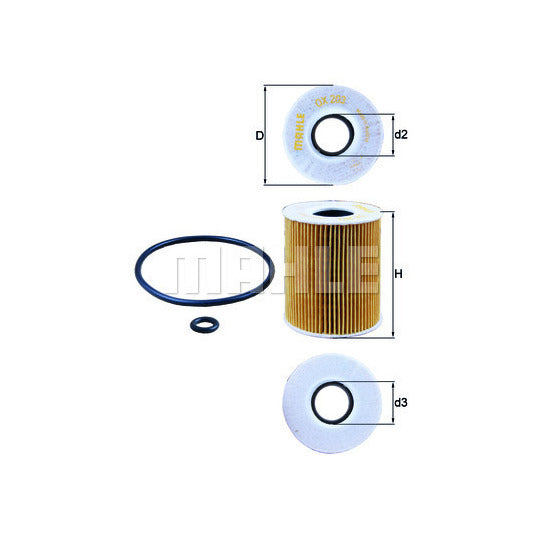 Knecht Oil filter to suit Ford, Mazda