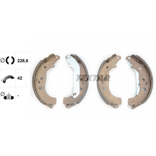 Textar Brake Shoe Set to suit Ford, Mazda
