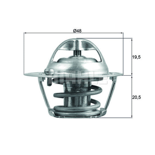Mahle Thermostat, coolant to suit Ford