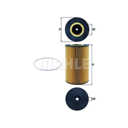 Mahle Oil Filter to suit Claas, Man