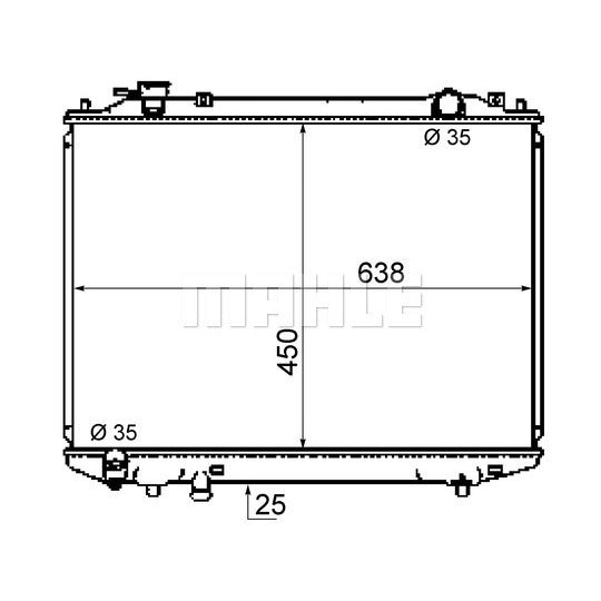 Mahle Radiator, engine cooling to suit Ford, Mazda