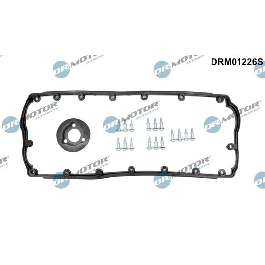 Dr.Motor Automotive Gasket Set, cylinder head cover to suit VW