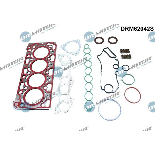 Dr.Motor Automotive Gasket Set, cylinder head to suit Volvo